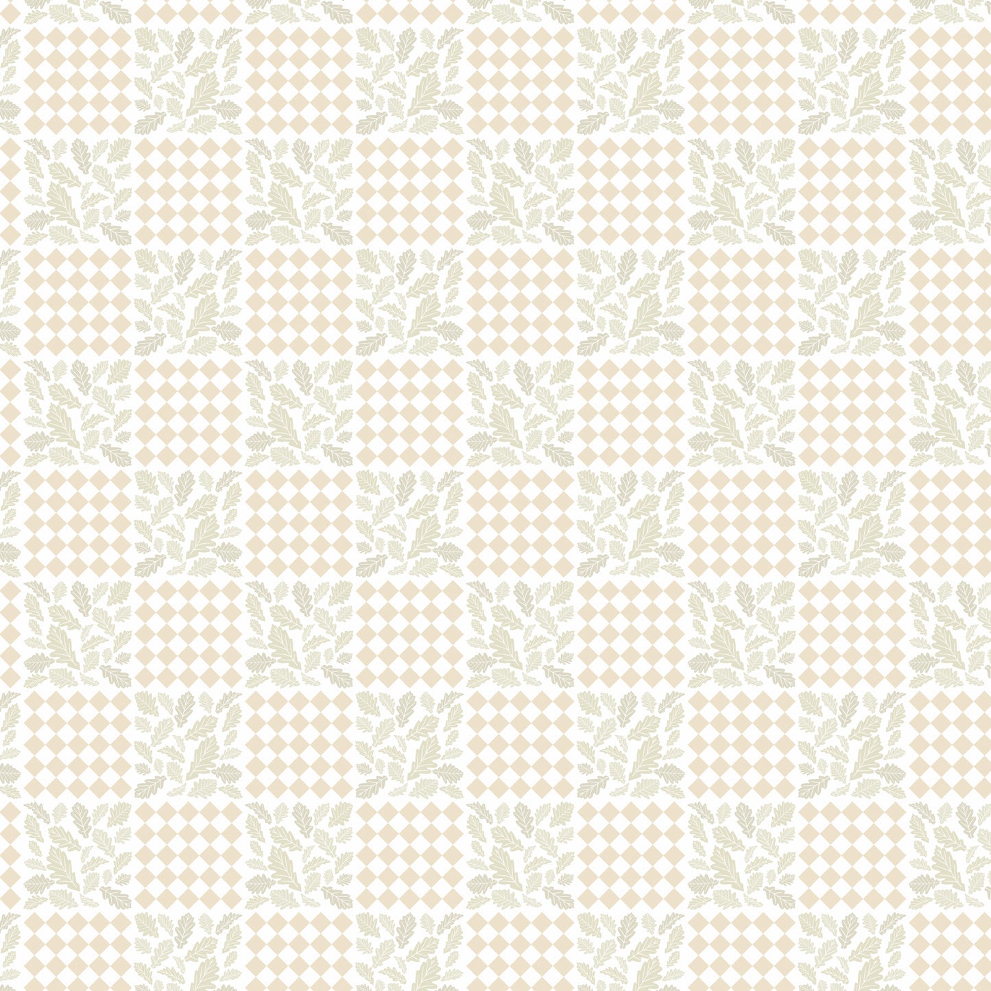 Botanical Quilt in Buff