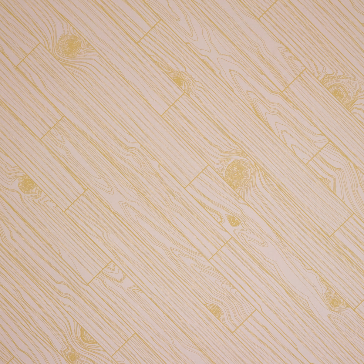 Knot Wood in Pale Gold on Blush