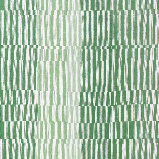 Tattered Stripe in Jasper Green Textile