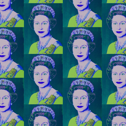 Queen Elizabeth in Teal