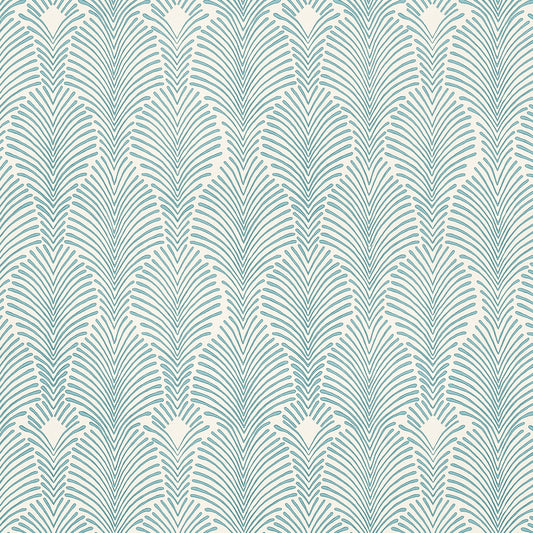 Deco Stripe in Buttery Blue