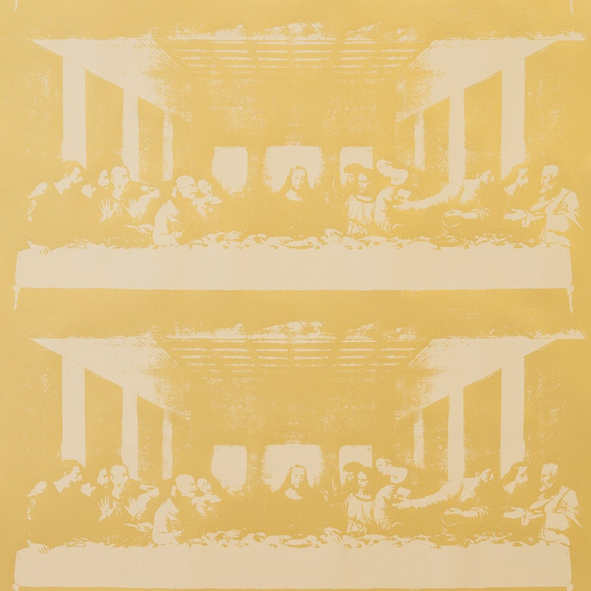 The Last Supper in Jesus Toast on Linen