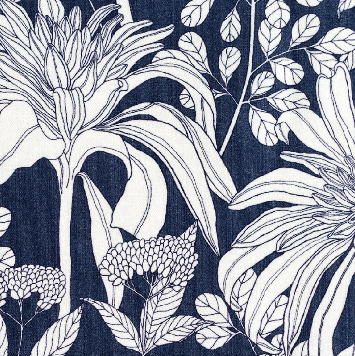 Mathilda in Navy Textile