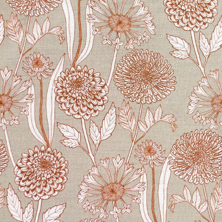 Wild Garden in Slate Ecru Textile