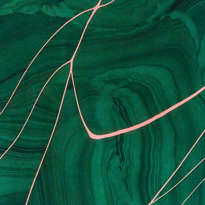 Fracture in Malachite on Chrome