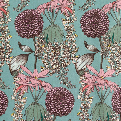 Laburnum in Teal Textile