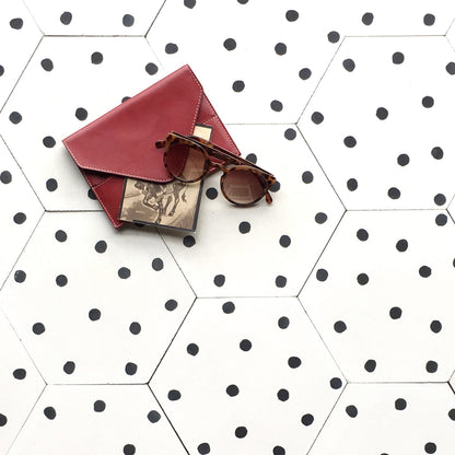 Dotty Hex Cement Tile