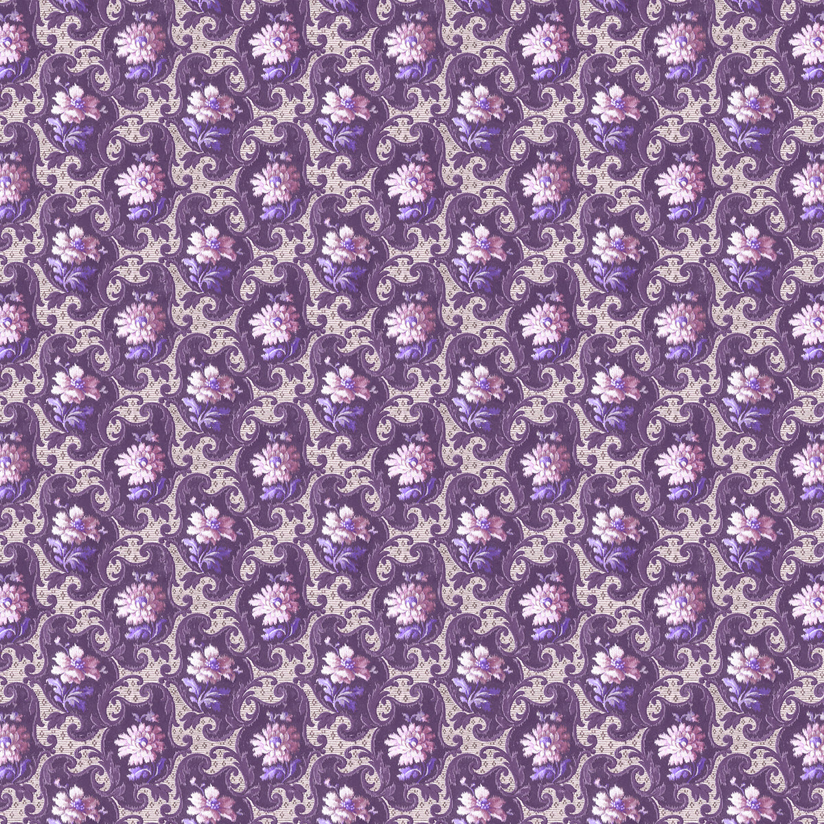 Ikant in Orchid on Pearl Linen