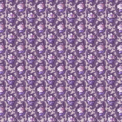 Ikant in Orchid on Pearl Linen