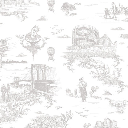 Brooklyn Toile in Pigeon