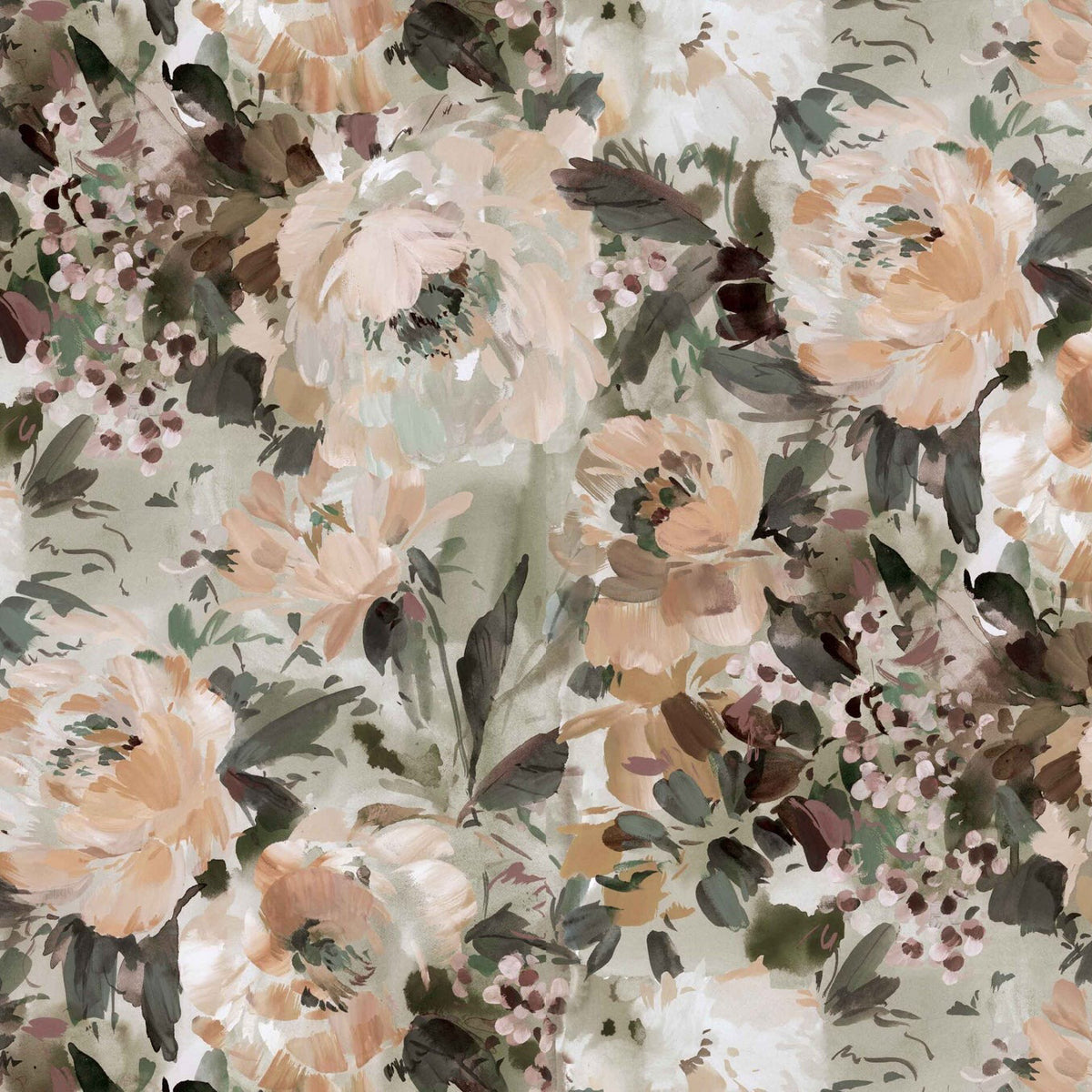 Peonia in Apricot Textile