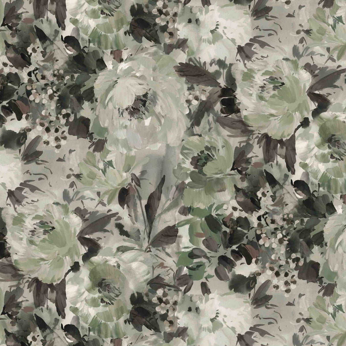 Peonia in Moss Textile