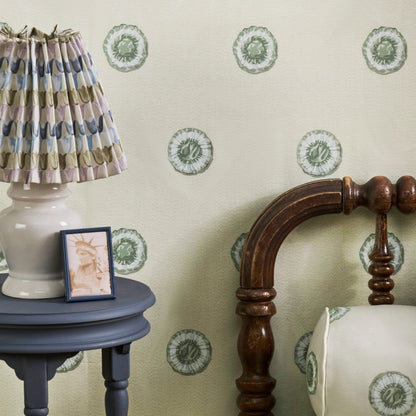 Rosette Wallpaper in Artichoke