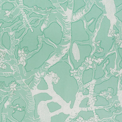 60 Oaks in Seafoam Textile