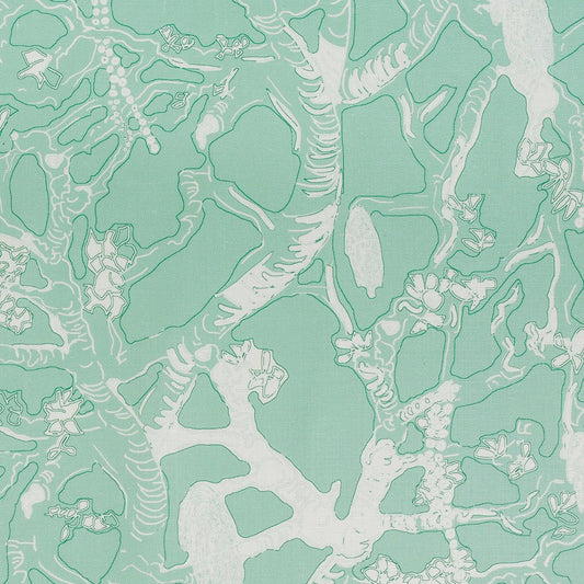 60 Oaks in Seafoam Textile