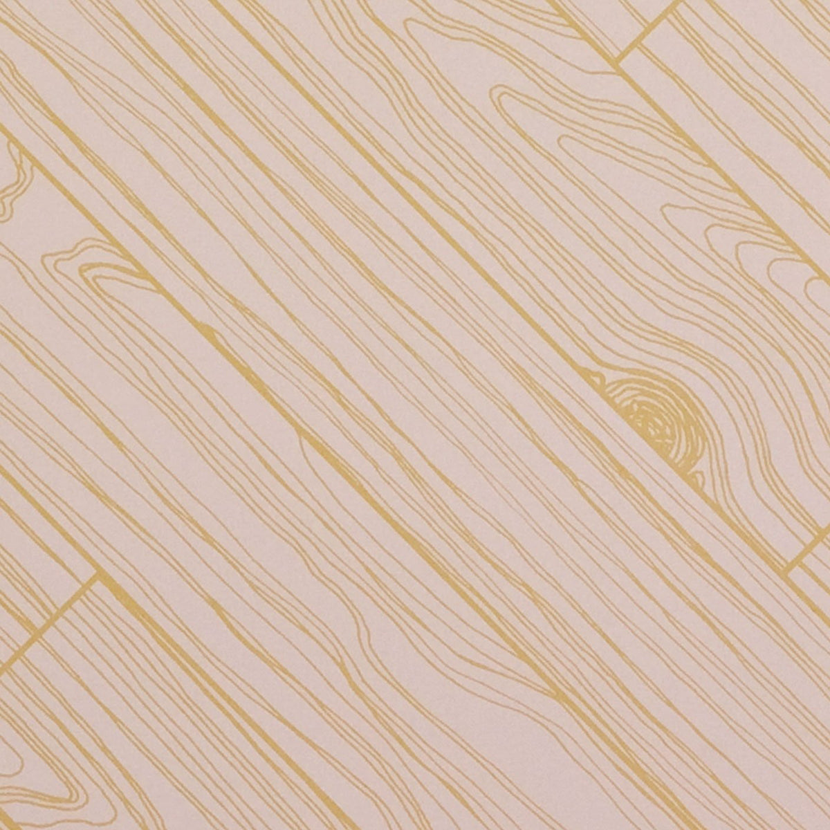 Knot Wood in Pale Gold on Blush