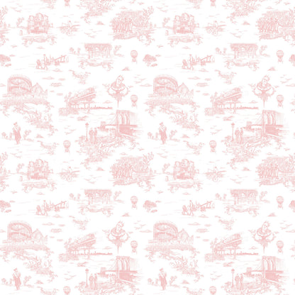 Brooklyn Toile in Flamingo