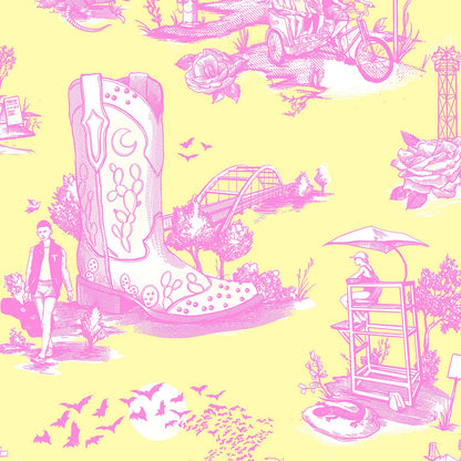 Austin Toile in Pink Lemonade