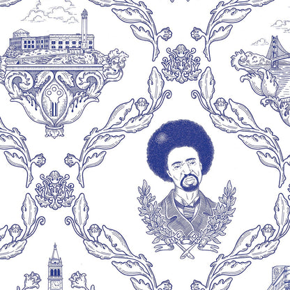 Bay Area Toile in Ballpoint Blue