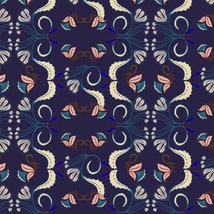 Bells in Blue Textile