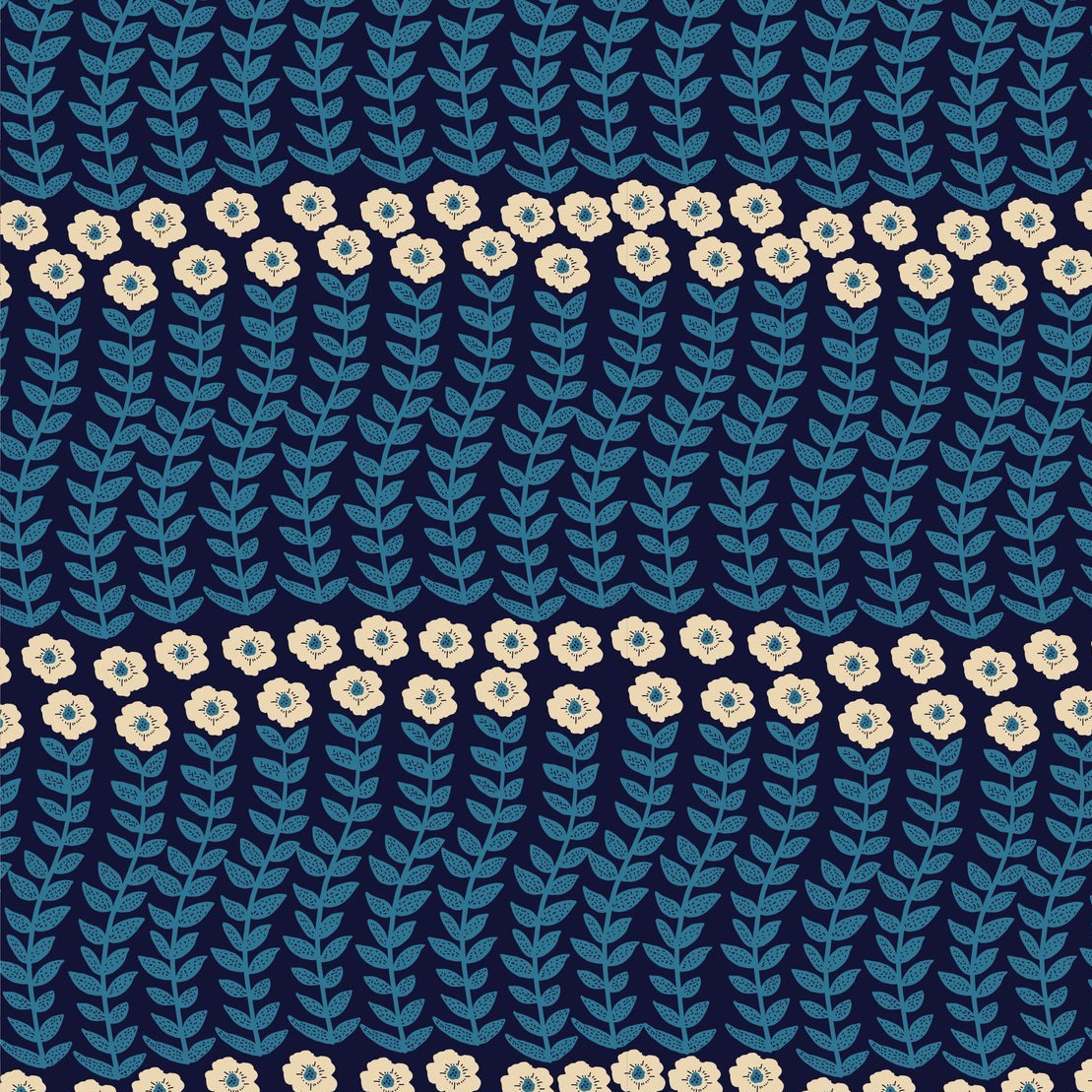 Carnation in Blue Textile