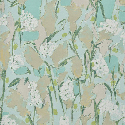 Bobos are Blooming in Seafoam Textile