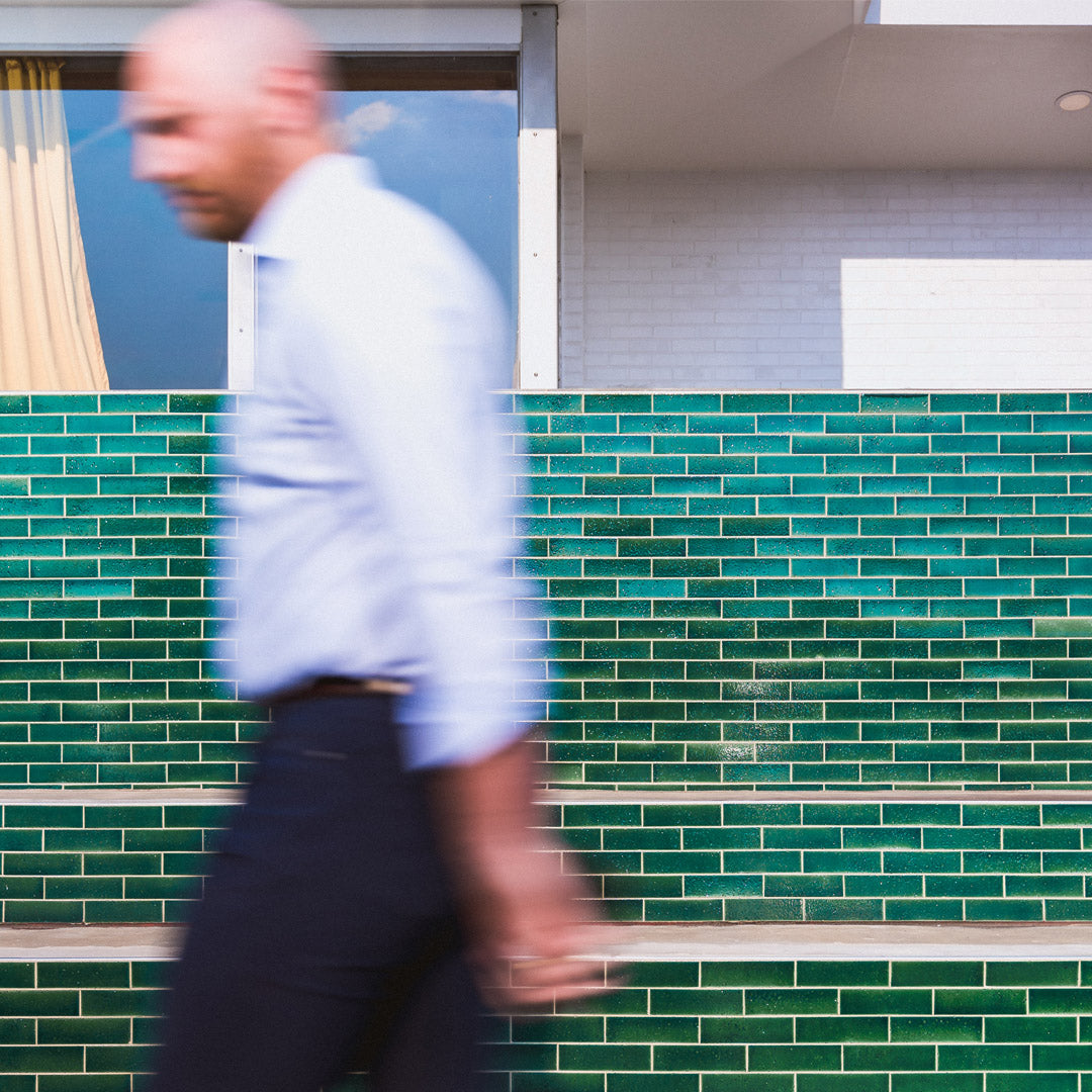 Glazed Brick in Emerald Green Tile