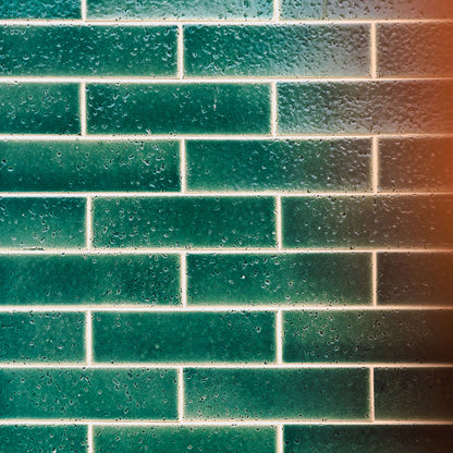 Glazed Brick in Emerald Green Tile