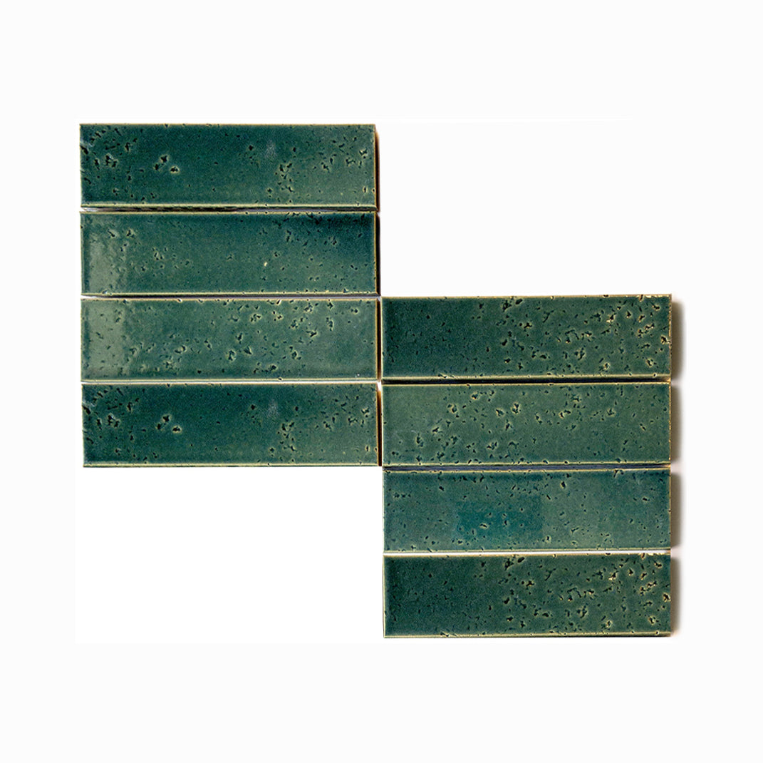 Glazed Brick in Emerald Green Tile