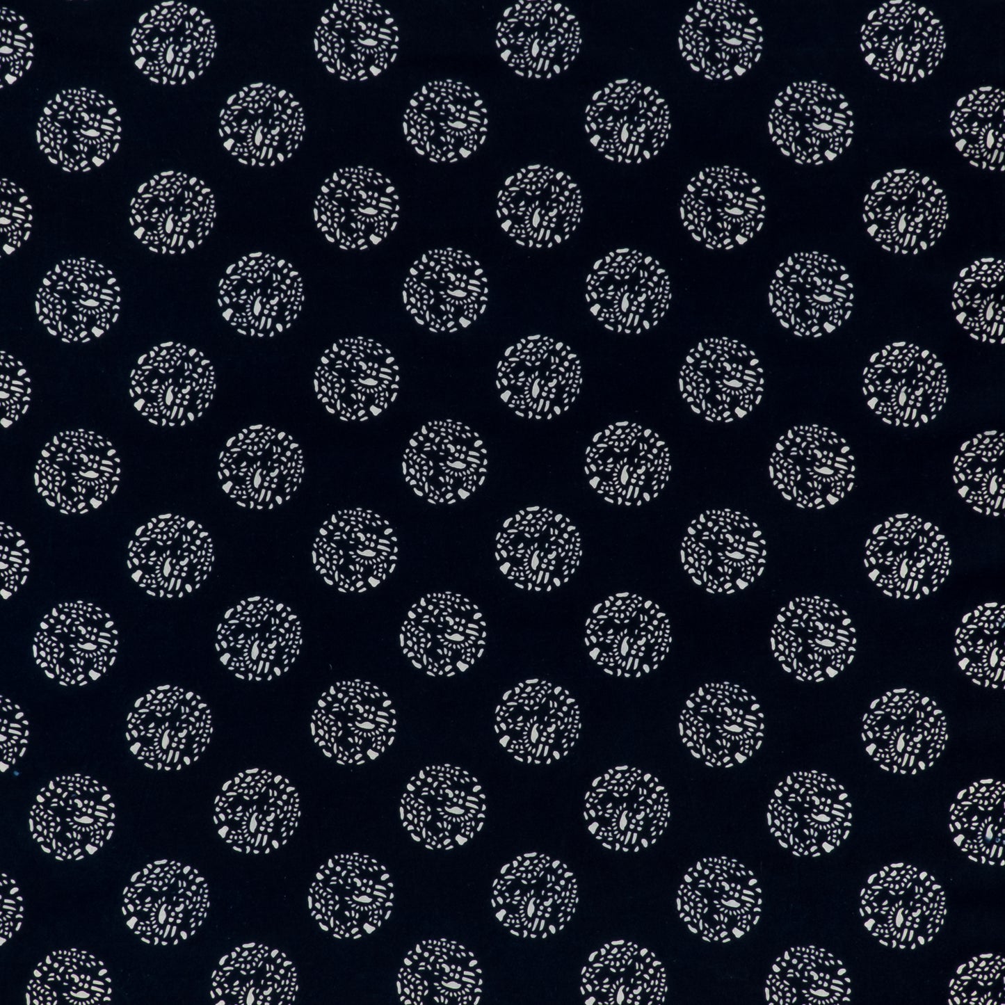 Dot Dot Dot in Indigo Textile