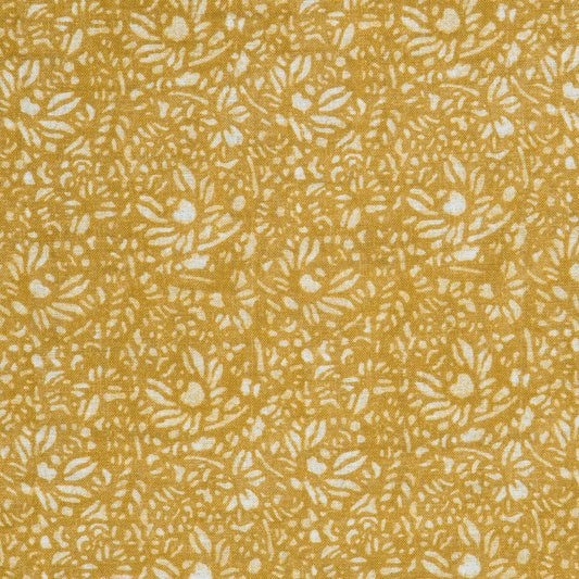 Chrysanthemum in Goldenrod Textile