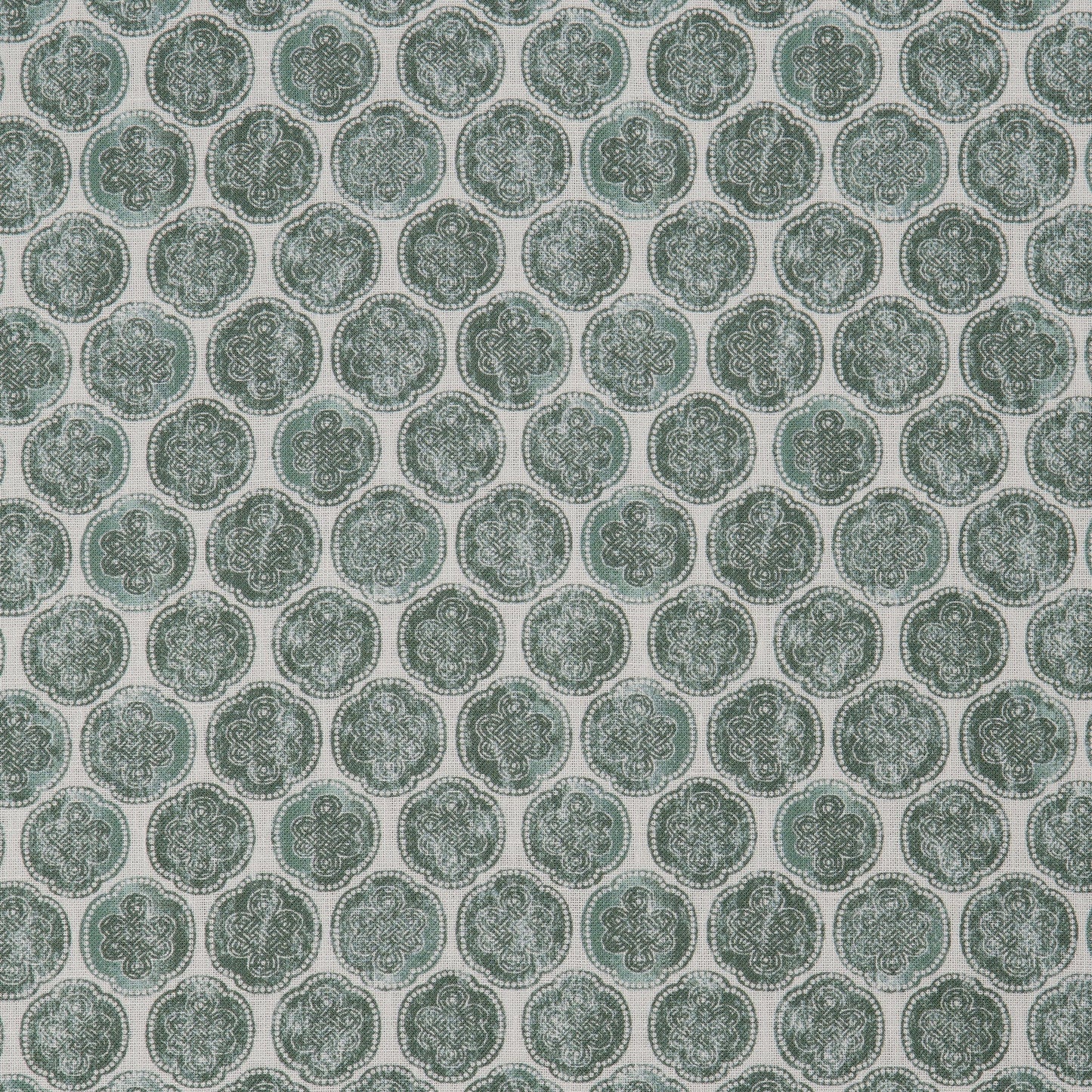 Eternal Knot in Jade Textile