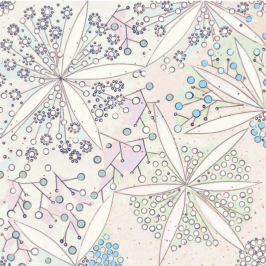 Bloomful Geometry in Powder Blue