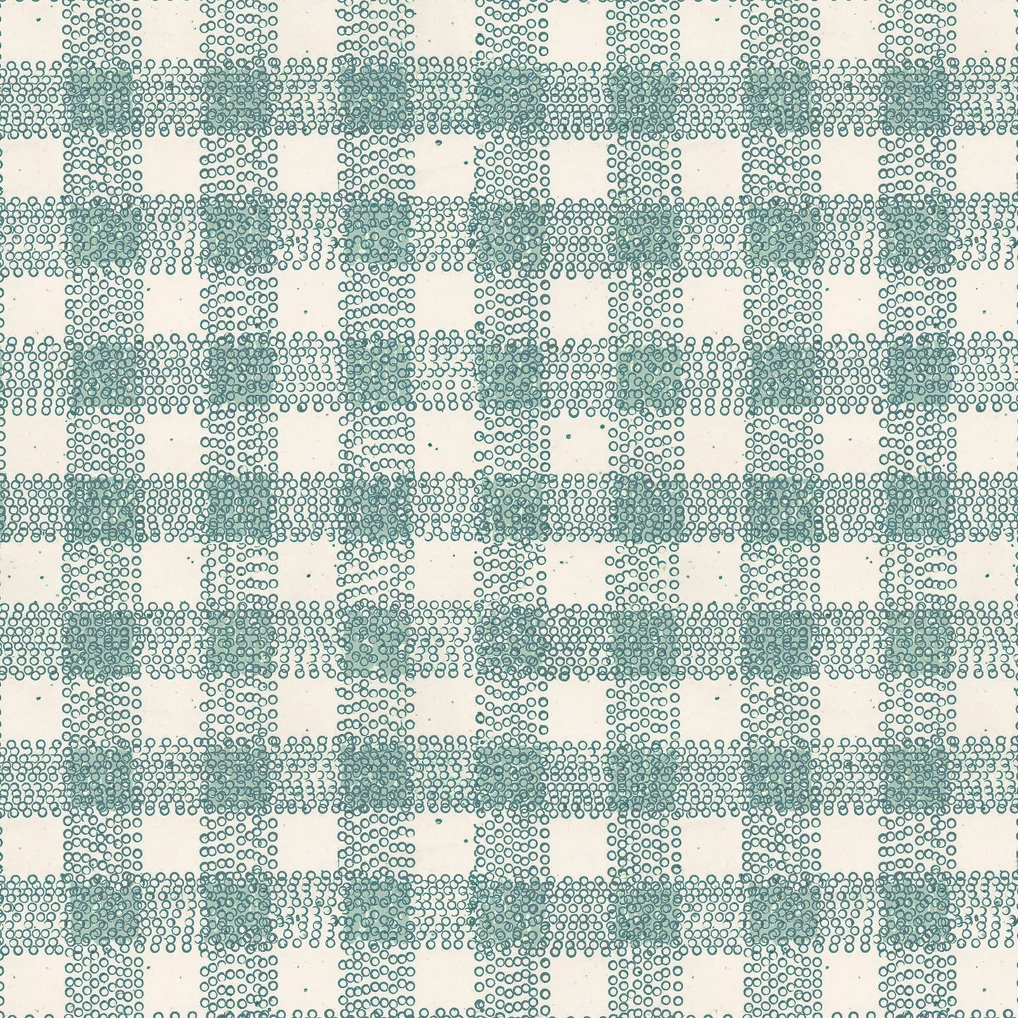 Dot Gingham in Celadon