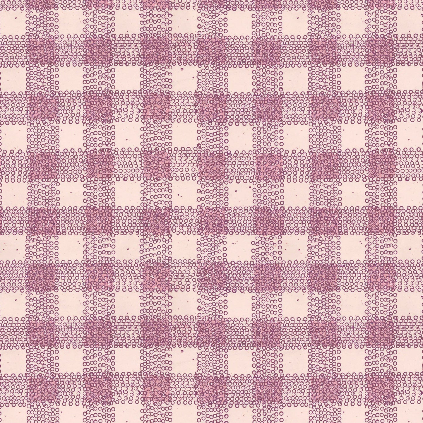 Dot Gingham in Raspberry