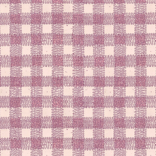 Dot Gingham in Raspberry