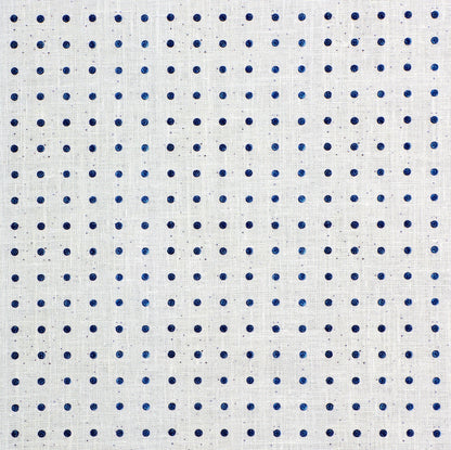 Peg Dot in White-Cobalt Textile