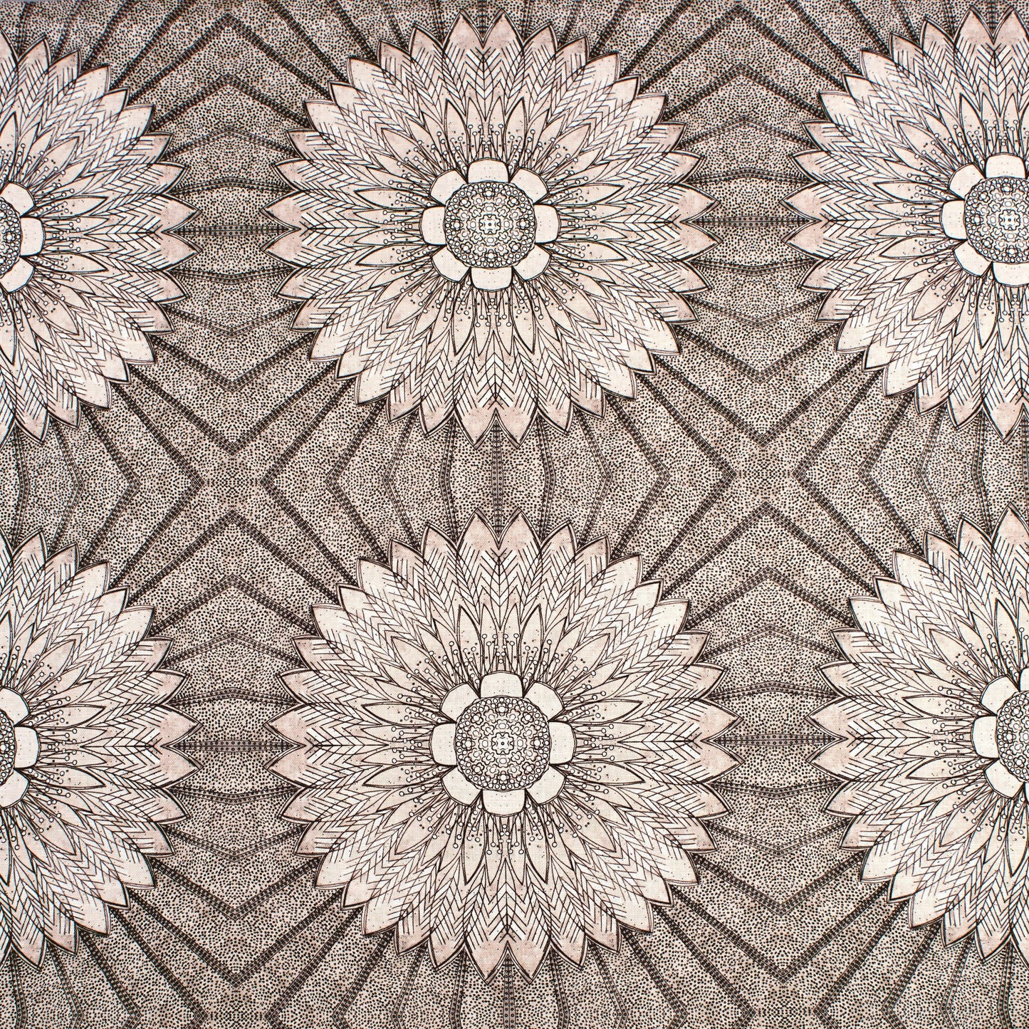 Sunflower Radiance in Natural Textile