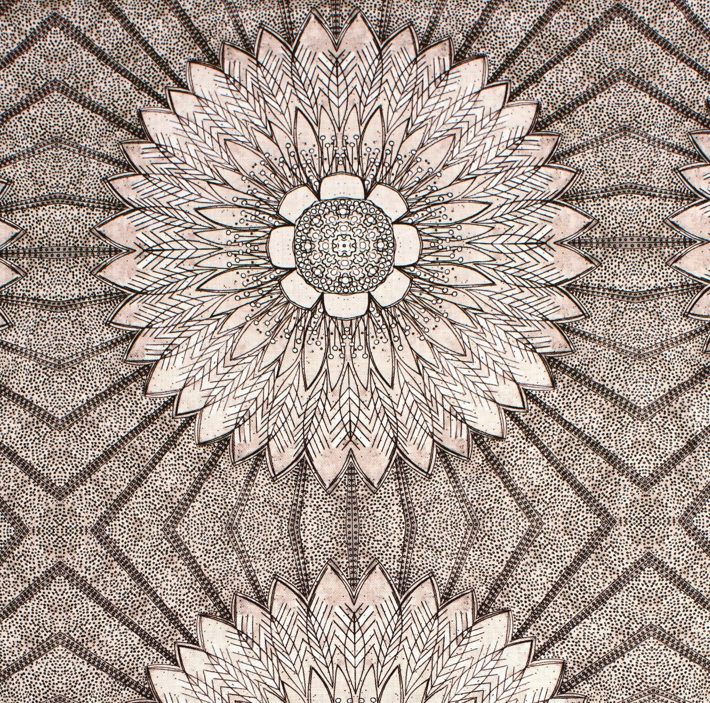 Sunflower Radiance in Natural Textile