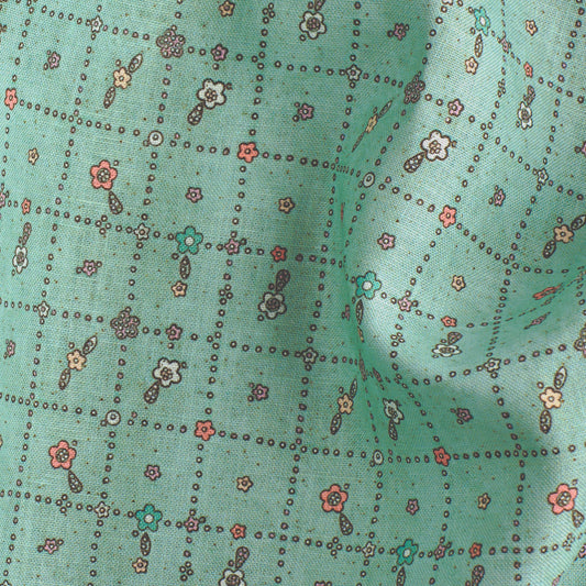 Sweet Garden in Celadon Textile