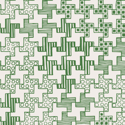 Houndstooth in Clover Textile