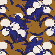 Orchard in Blue Textile