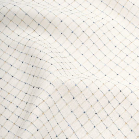 Painted Grid in Moonlight Textile