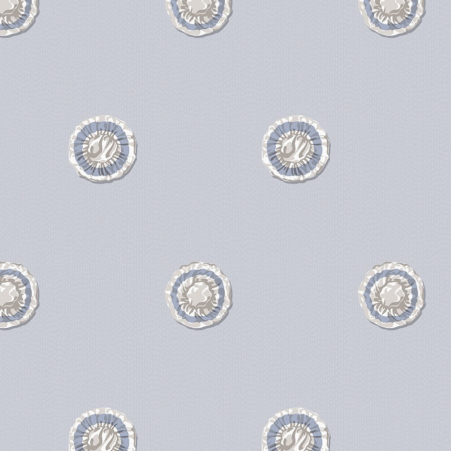 Rosette Fabric in Carolina Blue