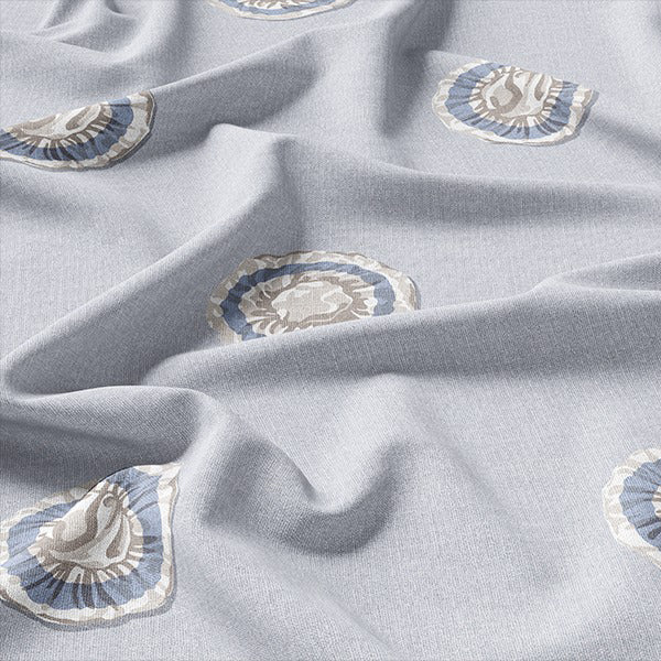 Rosette Fabric in Carolina Blue