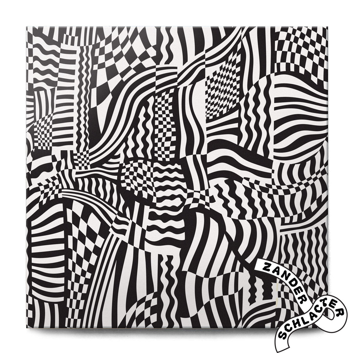 Zander Schlacter x Haustile in Wiggles & Waves | Black & White Tile