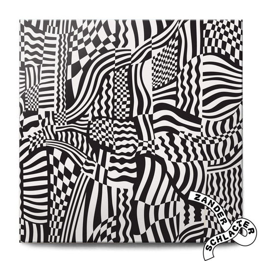 Zander Schlacter x Haustile in Wiggles & Waves | Black & White Tile