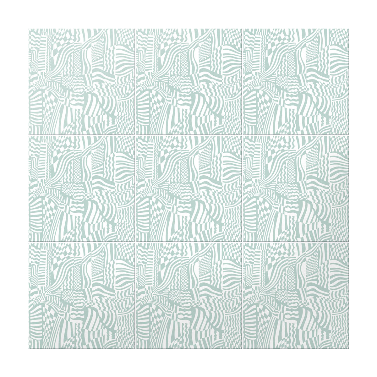 Zander Schlacter x Haustile in Wiggles & Waves | Sage Tile