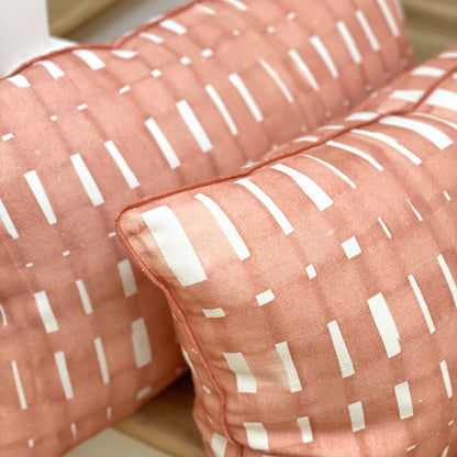 Basketweave in Sunset Blush Textile