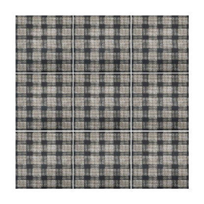 Gingham in Crater Tile